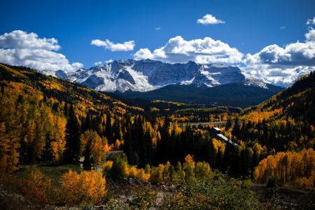 Snow capped mountain during fall season in Colorado, colorado landscape photographers, pictures of the southwest region, landscape photography, colorado landscape photography